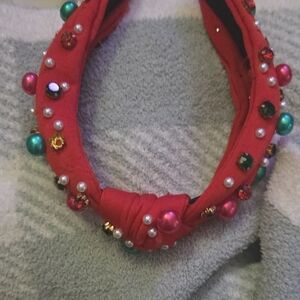 Embellished Red Headband